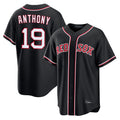 Boles B.Red Sox #19 Roman Anthony Player Black Out Home Game Stitched Jerseys