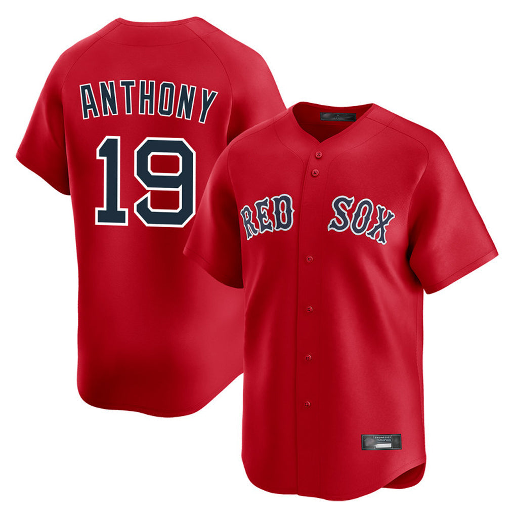Boles B.Red Sox #19 Roman Anthony Player Red Limited Home Game Stitched Jerseys