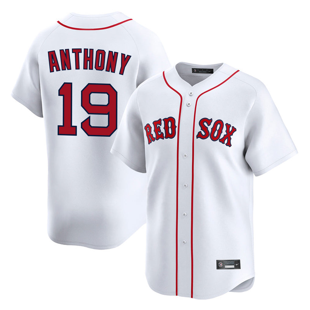Boles B.Red Sox #19 Roman Anthony Player White Limited Home Game Stitched Jerseys