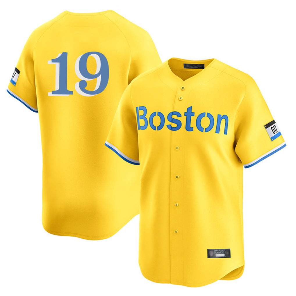 Boles B.Red Sox #19 Roman Anthony Player Yellow Limited Home Game Stitched Jerseys