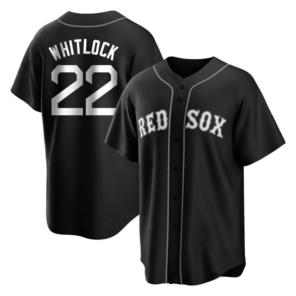 Boles B.Red Sox #22 Garrett Whitlock Player Black Home Game Stitched Jerseys