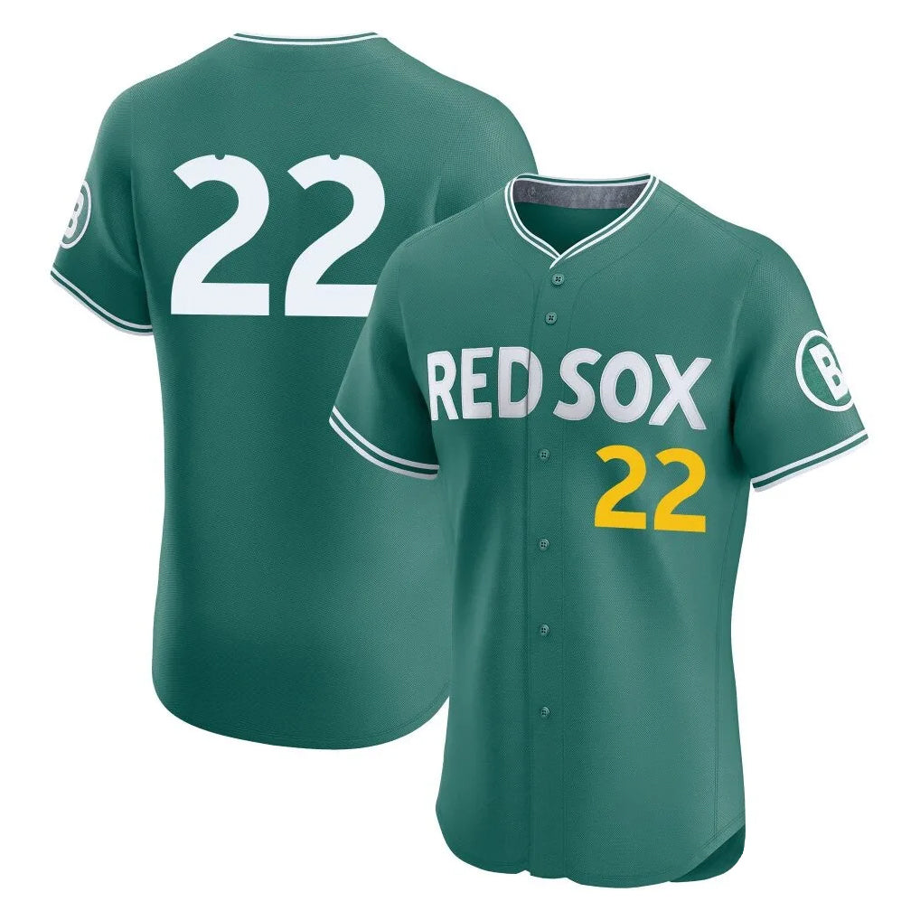 Boles B.Red Sox #22 Garrett Whitlock Player Green City Connect Limited Elite Home Game Stitched Jerseys