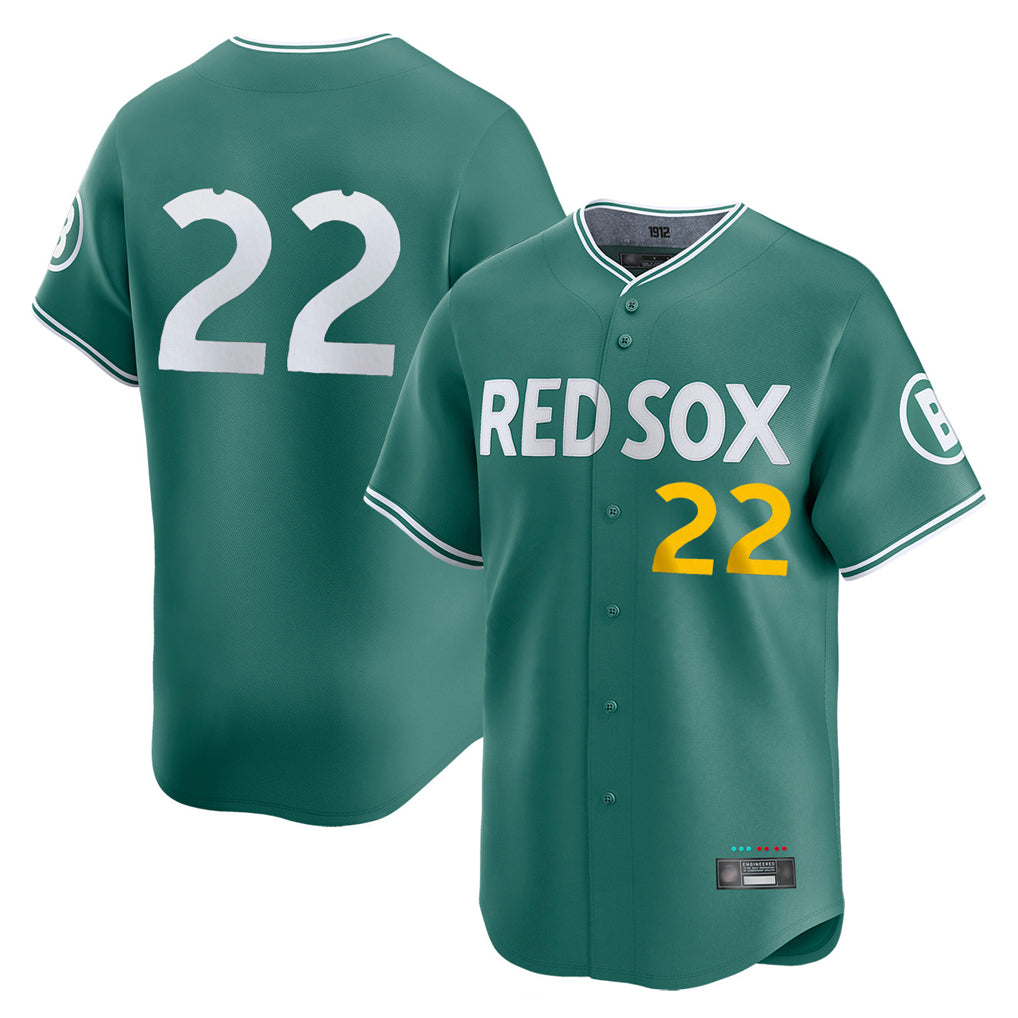 Boles B.Red Sox #22 Garrett Whitlock Player Green City Connect Limited Home Game Stitched Jerseys