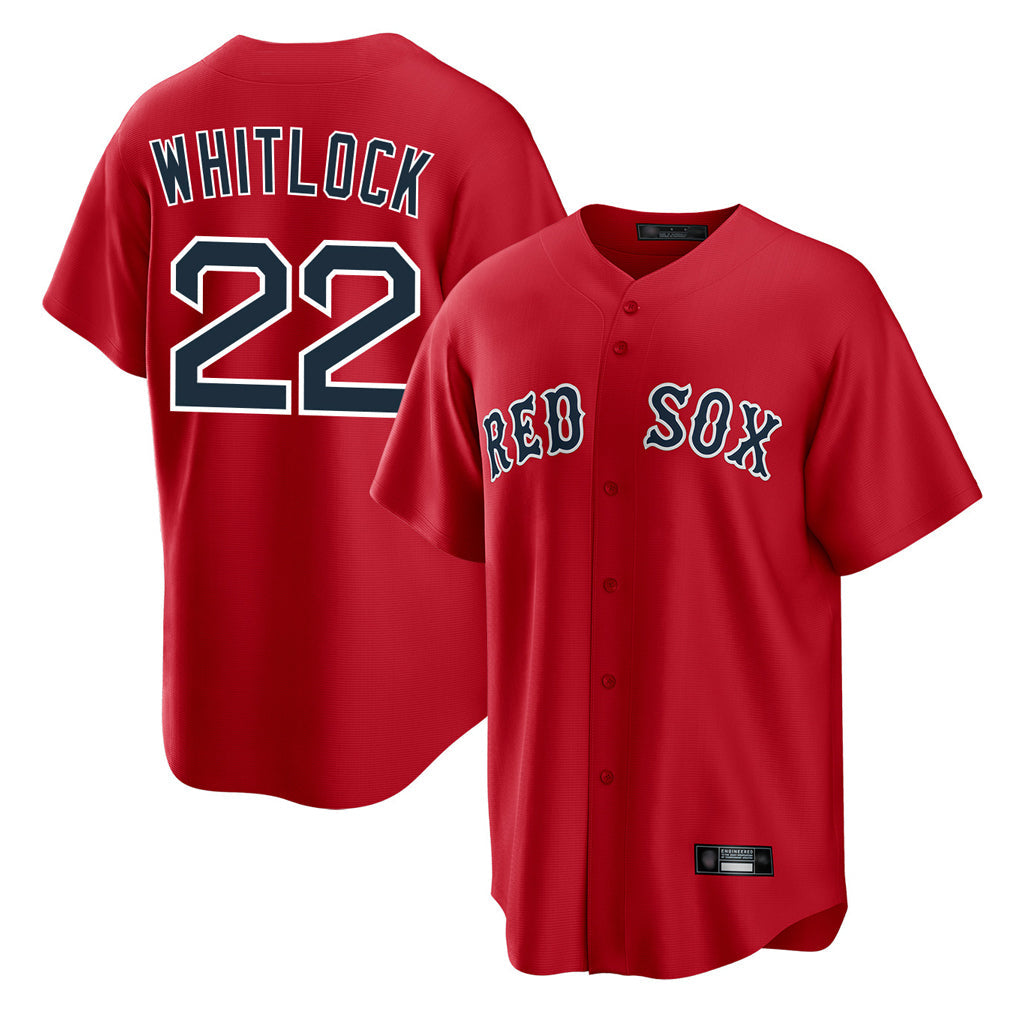 Boles B.Red Sox #22 Garrett Whitlock Player Red Home Game Stitched Jerseys