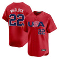 Boles B.Red Sox #22 Garrett Whitlock Player Red USA World Classic Home Game Stitched Jerseys