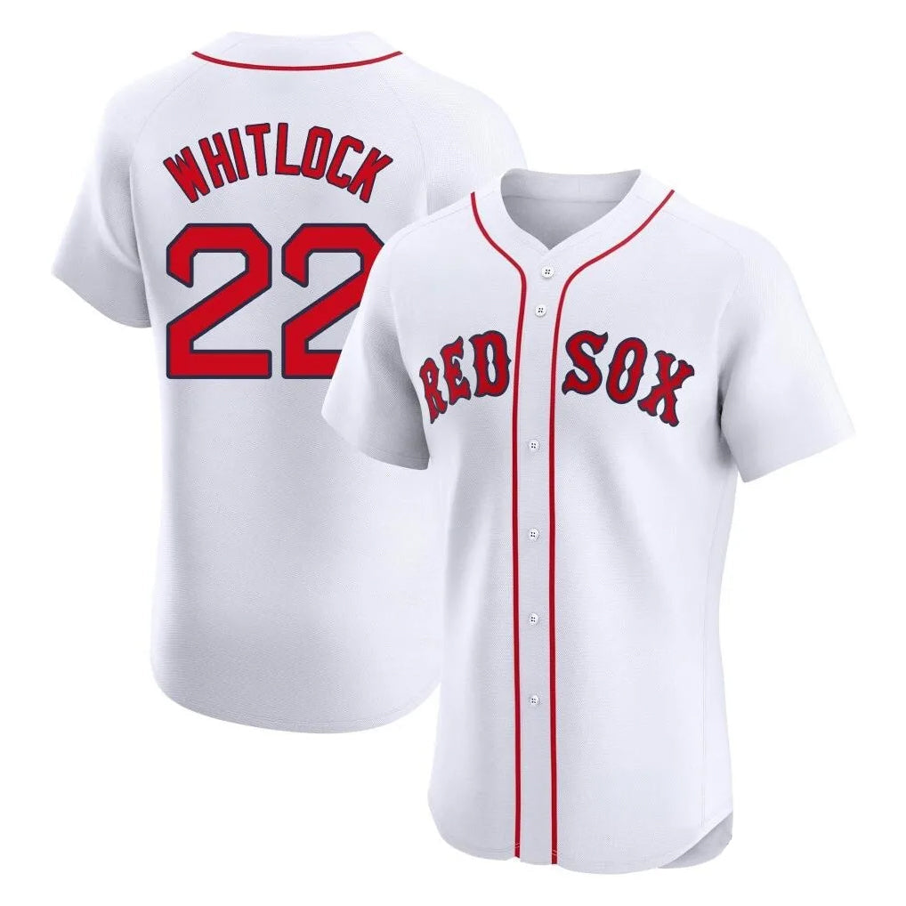 Boles B.Red Sox #22 Garrett Whitlock Player White Limited Elite Home Game Stitched Jerseys