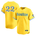 Boles B.Red Sox #22 Garrett Whitlock Player Yellow Limited Home Game Stitched Jerseys