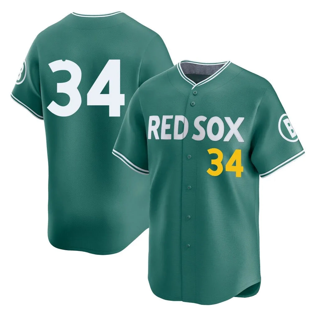 Boles B.Red Sox #34 David Ortiz Player Green City Connect Limited Home Game Stitched Jerseys