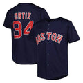 Boles B.Red Sox #34 David Ortiz Player Navy Mitchell & Ness Cooperstown Collection Mesh Home Stitched Jerseys