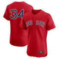 Boles B.Red Sox #34 David Ortiz Player Red Limited Elite Home Game Stitched Jerseys