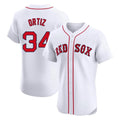 Boles B.Red Sox #34 David Ortiz Player White Limited Elite Home Game Stitched Jerseys