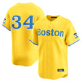 Boles B.Red Sox #34 David Ortiz Player Yellow Limited Home Game Stitched Jerseys