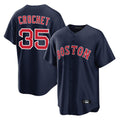 Boles B.Red Sox #35 Garrett Crochet Player Navy Home Game Stitched Jerseys