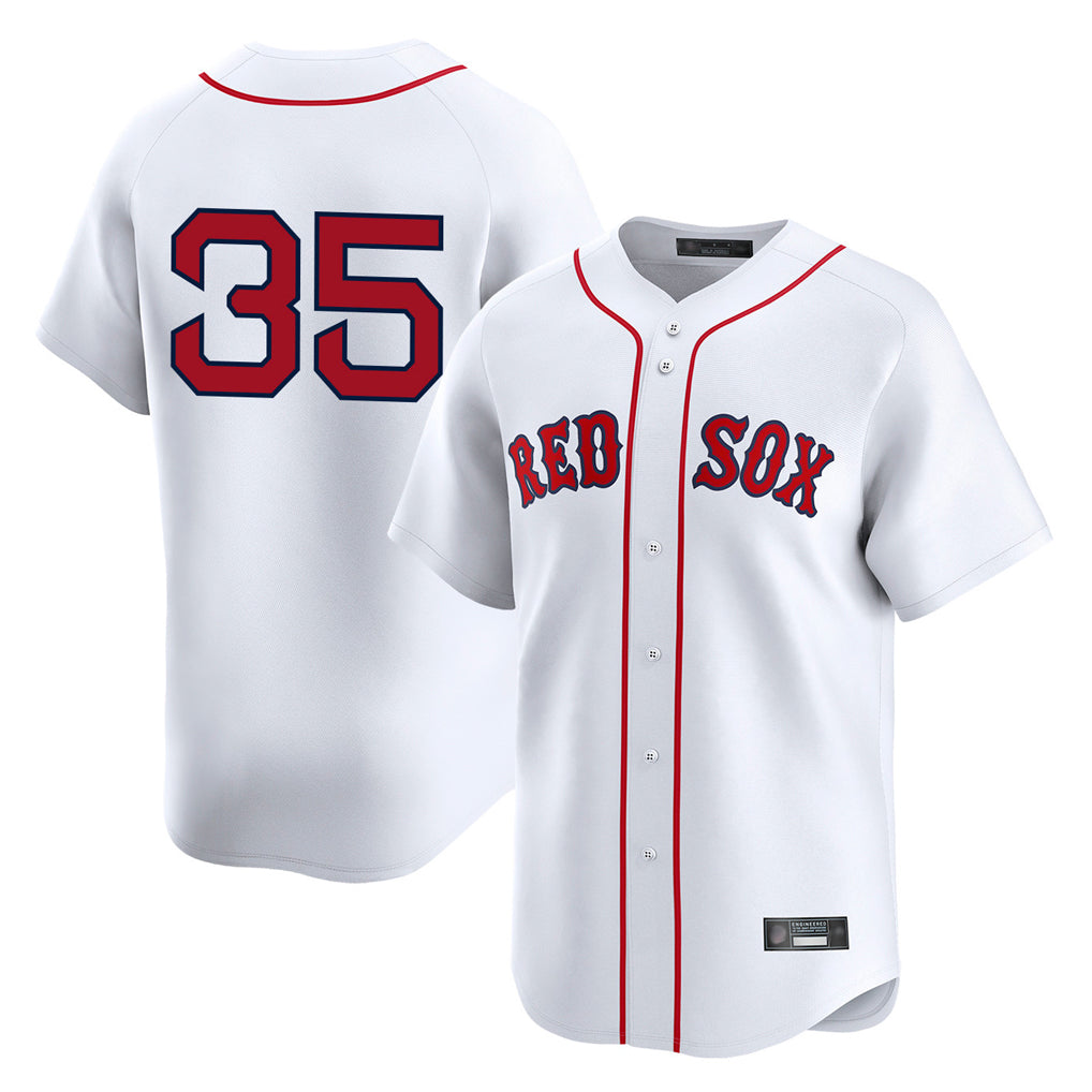 Boles B.Red Sox #35 Garrett Crochet Player White Limited Home Game Stitched Jerseys