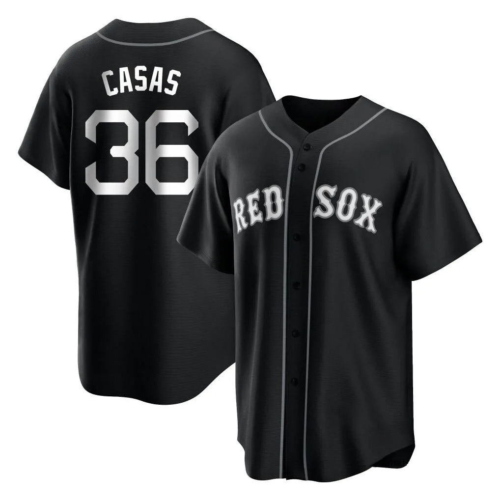 Boles B.Red Sox #36 Triston Casas Player Black Home Game Stitched Jerseys