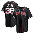 Boles B.Red Sox #36 Triston Casas Player Black Out Home Game Stitched Jerseys