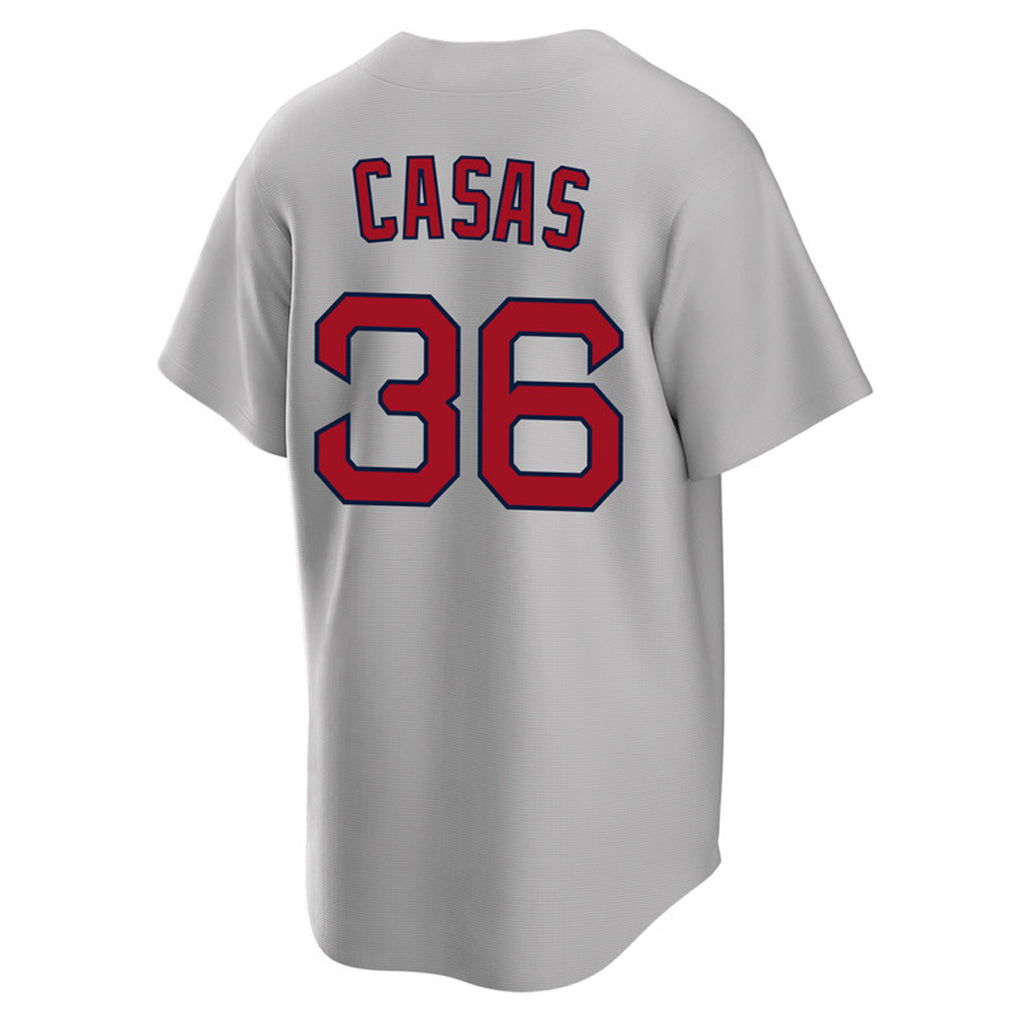 Boles B.Red Sox #36 Triston Casas Player Gray Road Home Game Stitched Jersey