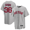 Boles B.Red Sox #36 Triston Casas Player Gray Road Home Game Stitched Jersey