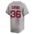 Boles B.Red Sox #36 Triston Casas Player Gray Road Limited Home Game Stitched Jerseys