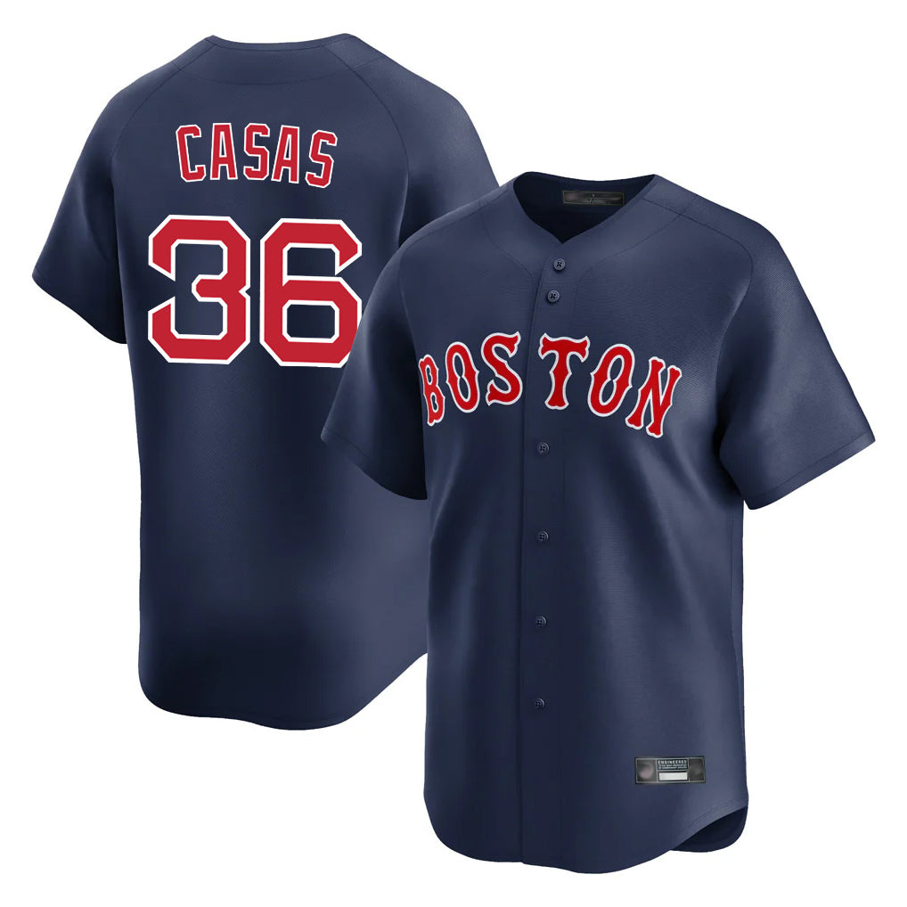 Boles B.Red Sox #36 Triston Casas Player Navy Limited Home Game Stitched Jersey