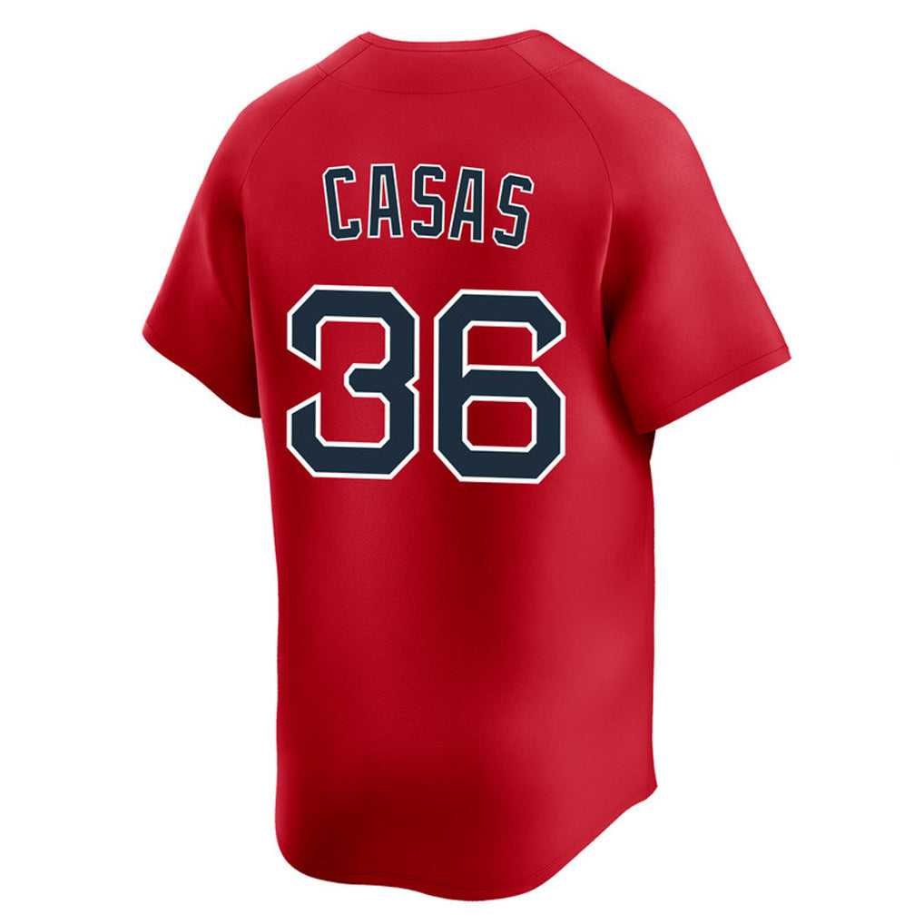 Boles B.Red Sox #36 Triston Casas Player Red Limited Home Game Stitched Jerseys