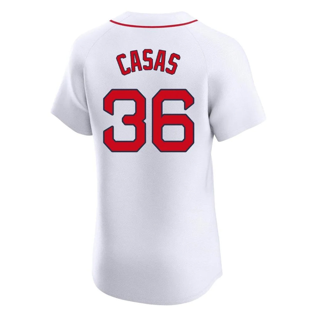Boles B.Red Sox #36 Triston Casas Player White Limited Elite Home Game Stitched Jerseys