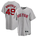 Boles B.Red Sox #49 Tim Wakefield Player Gray Road Home Game Stitched Jerseys