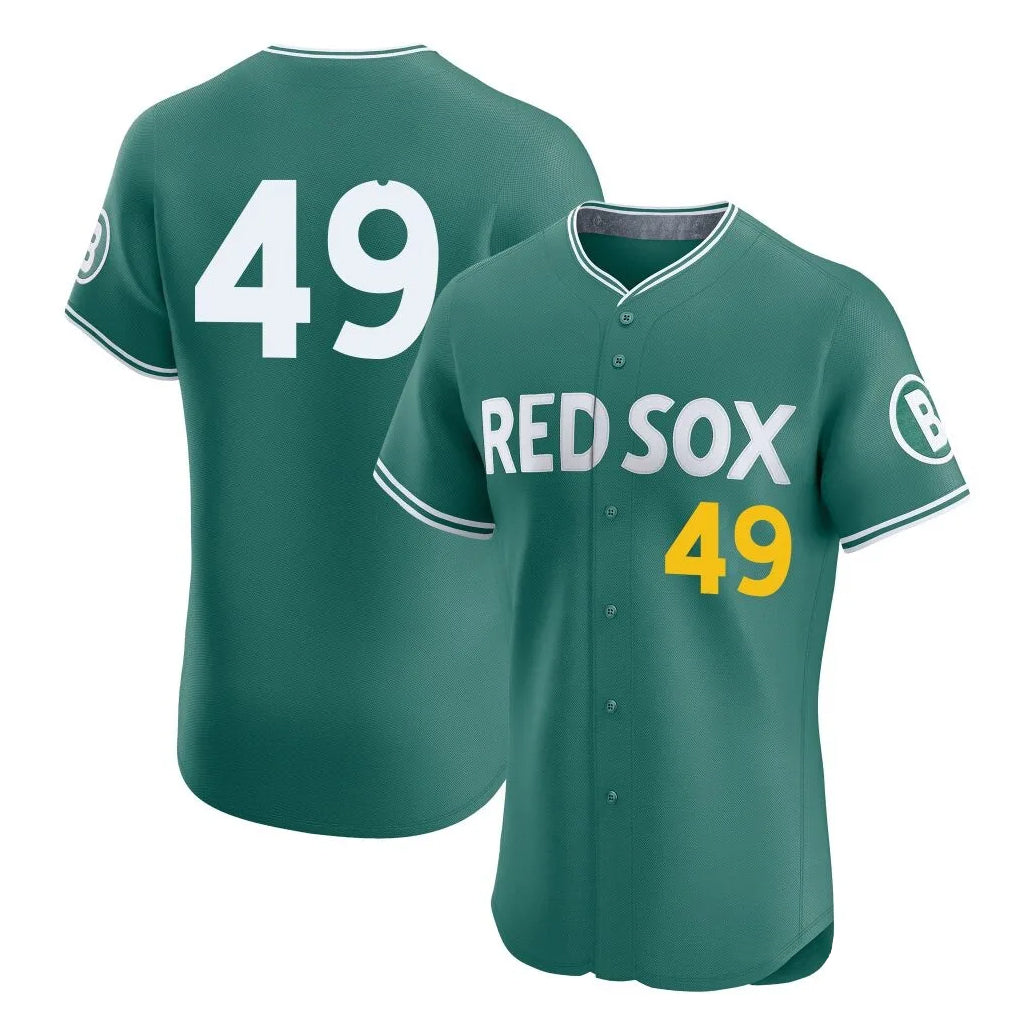 Boles B.Red Sox #49 Tim Wakefield Player Green City Connect Limited Elite Home Game Stitched Jerseys