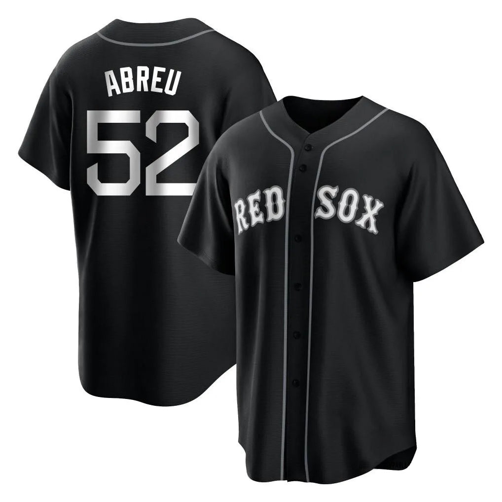 Boles B.Red Sox #52 Wilyer Abreu Player Black Home Game Stitched Jerseys