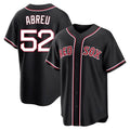 Boles B.Red Sox #52 Wilyer Abreu Player Black Out Home Game Stitched Jerseys