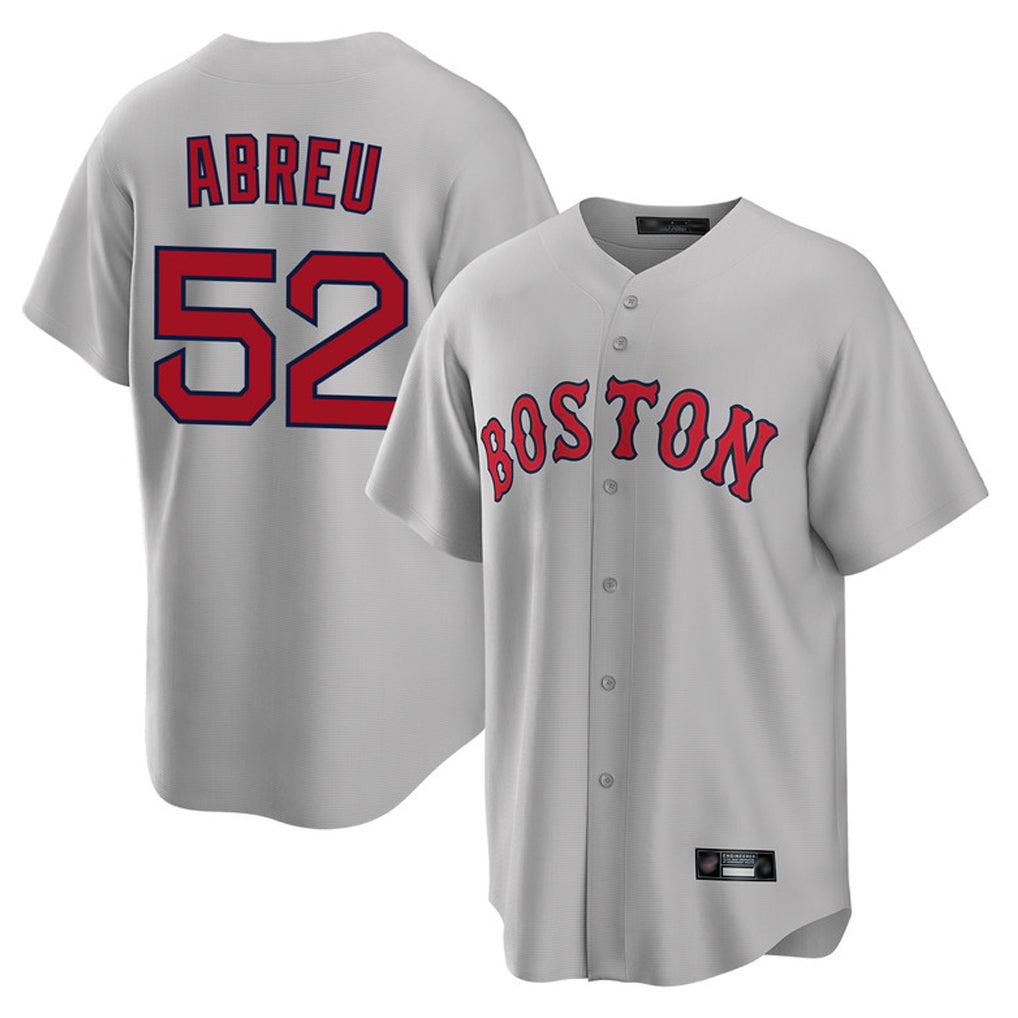Boles B.Red Sox #52 Wilyer Abreu Player Gray Road Home Game Stitched Jerseys