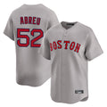 Boles B.Red Sox #52 Wilyer Abreu Player Gray Road Limited Home Game Stitched Jerseys