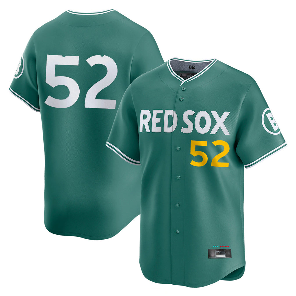 Boles B.Red Sox #52 Wilyer Abreu Player Green City Connect Limited Home Game Stitched Jerseys