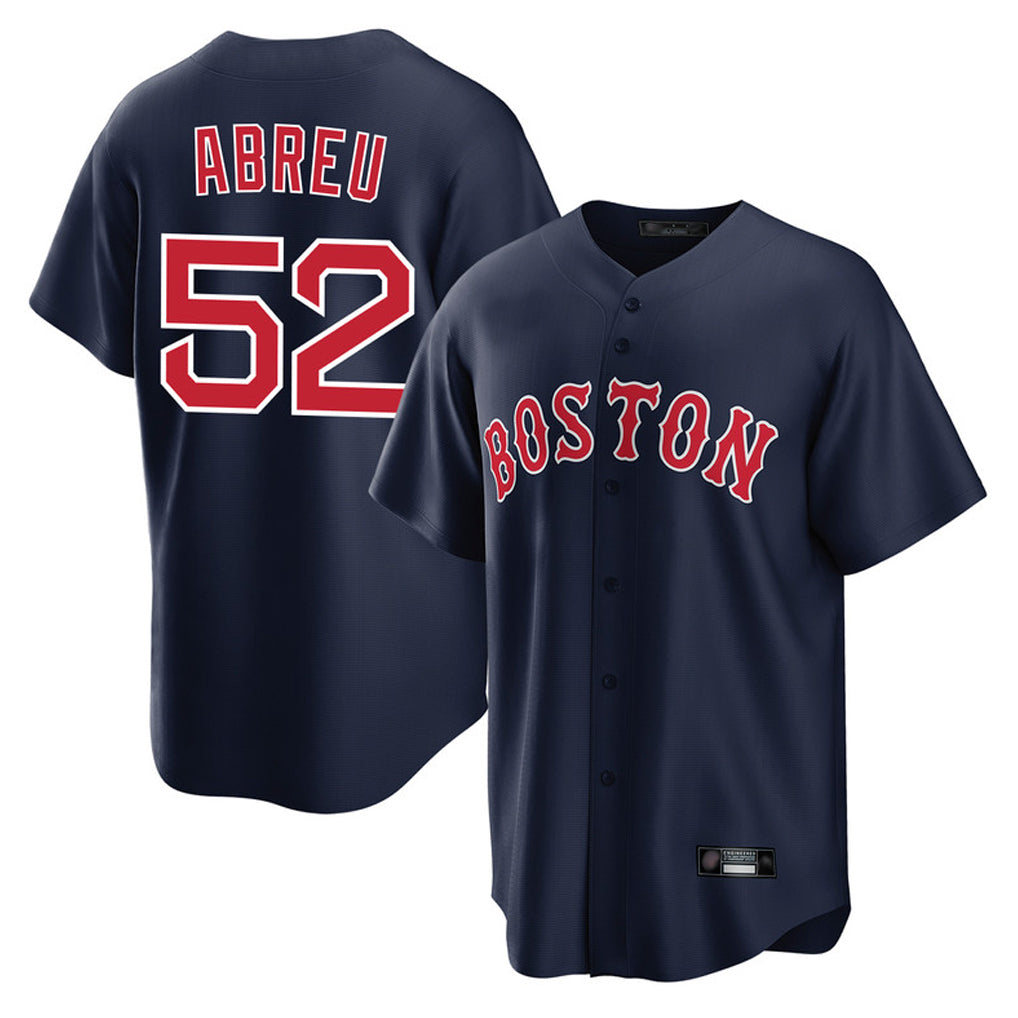 Boles B.Red Sox #52 Wilyer Abreu Player Navy Home Game Stitched Jerseys