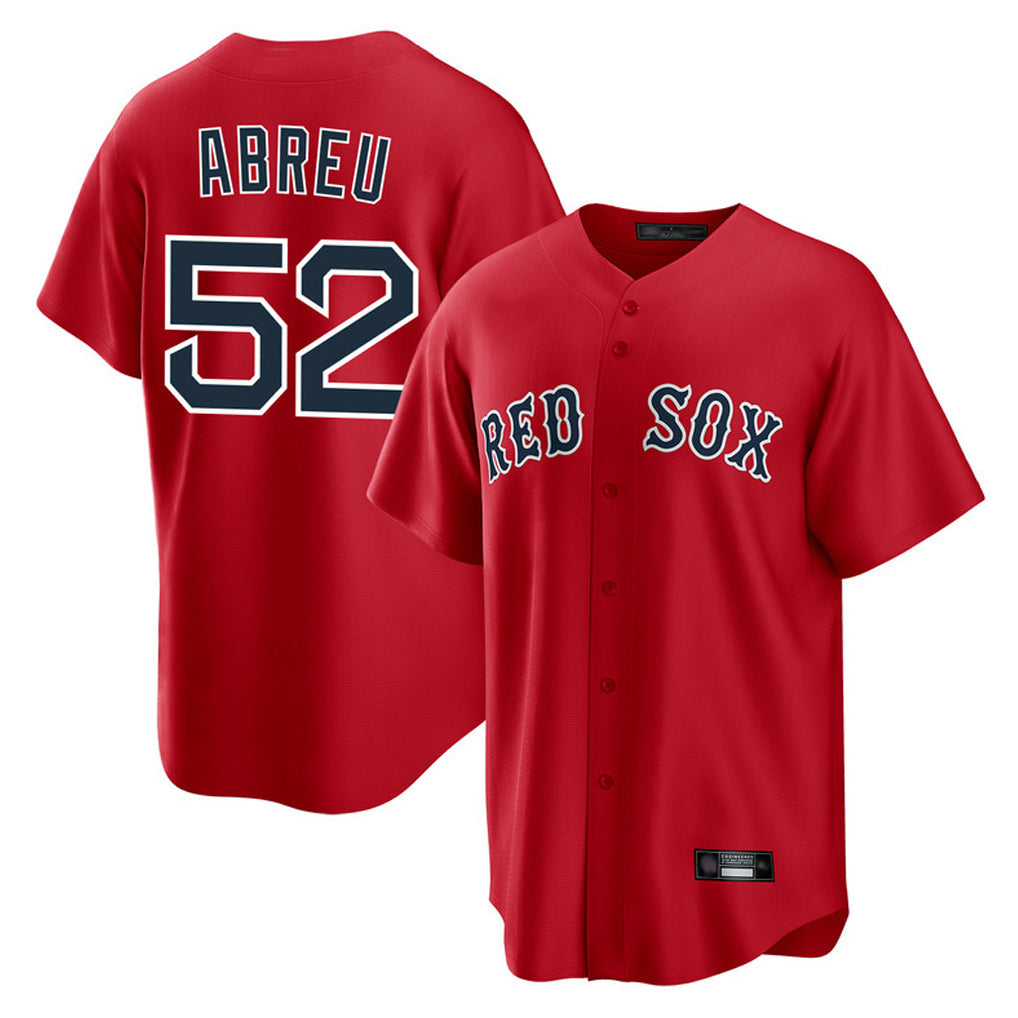 Boles B.Red Sox #52 Wilyer Abreu Player Red Home Game Stitched Jerseys