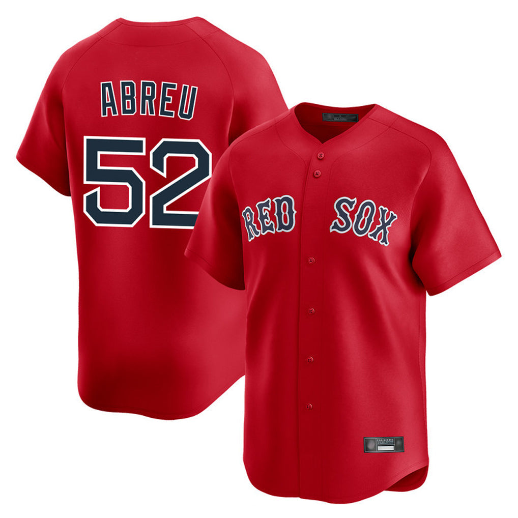 Boles B.Red Sox #52 Wilyer Abreu Player Red Limited Home Game Stitched Jerseys