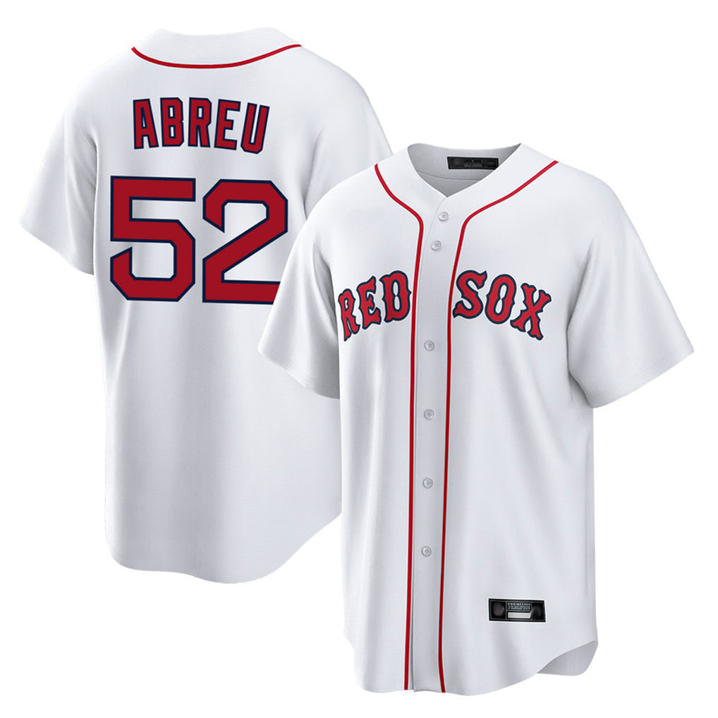 Boles B.Red Sox #52 Wilyer Abreu Player White Home Game Stitched Jerseys