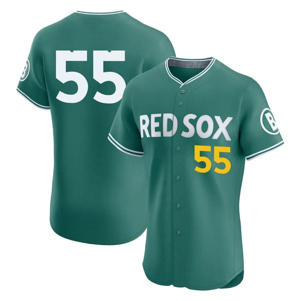 Boles B.Red Sox #55 Ranger Su¨¢rez Player Green City Connect Limited Elite Home Game Stitched Jerseys