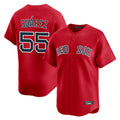 Boles B.Red Sox #55 Ranger Su¨¢rez Player Red Limited Home Game Stitched Jerseys