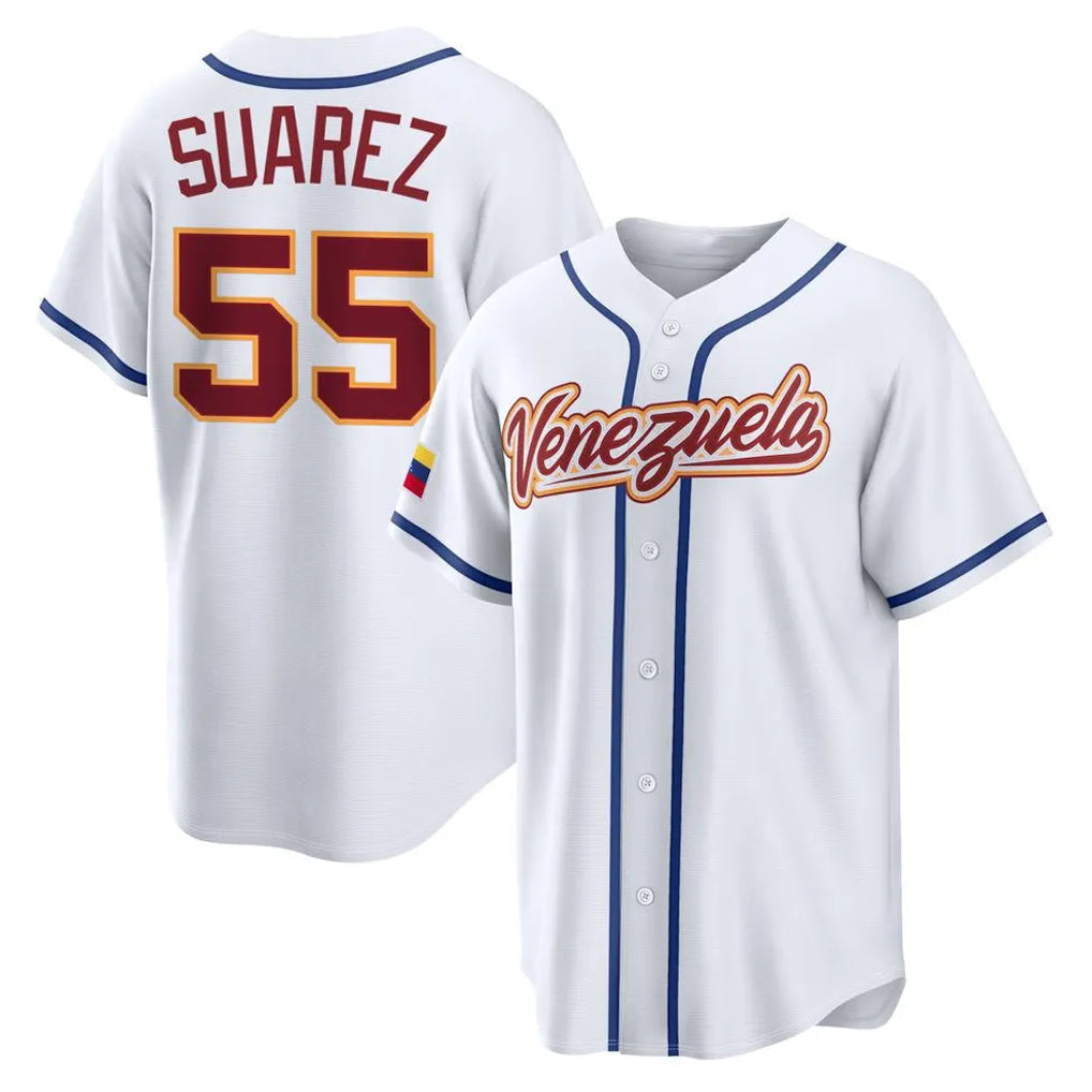 Boles B.Red Sox #55 Ranger Su¨¢rez Player White 2026 World Classic Limited Home Game Stitched Jerseys