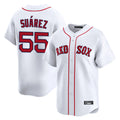 Boles B.Red Sox #55 Ranger Su¨¢rez Player White Limited Home Game Stitched Jerseys
