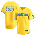 Boles B.Red Sox #55 Ranger Su¨¢rez Player Yellow Limited Home Game Stitched Jerseys