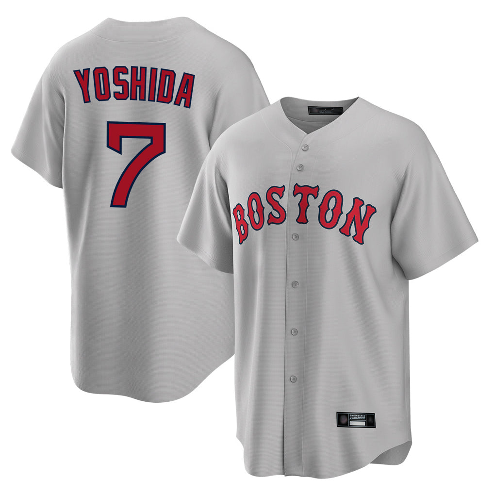 Boles B.Red Sox #7 Masataka Yoshida Player Gray Road Home Game Stitched Jersey