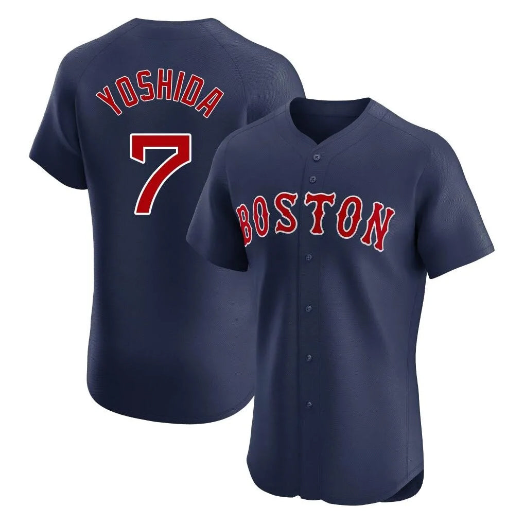 Boles B.Red Sox #7 Masataka Yoshida Player Navy Limited Elite Home Game Stitched Jersey