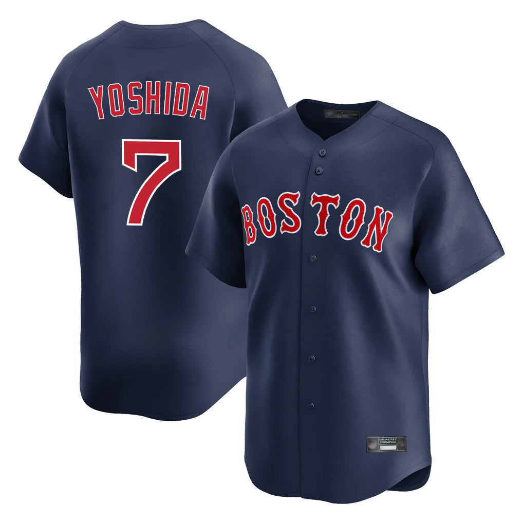 Boles B.Red Sox #7 Masataka Yoshida Player Navy Limited Home Game Stitched Jersey