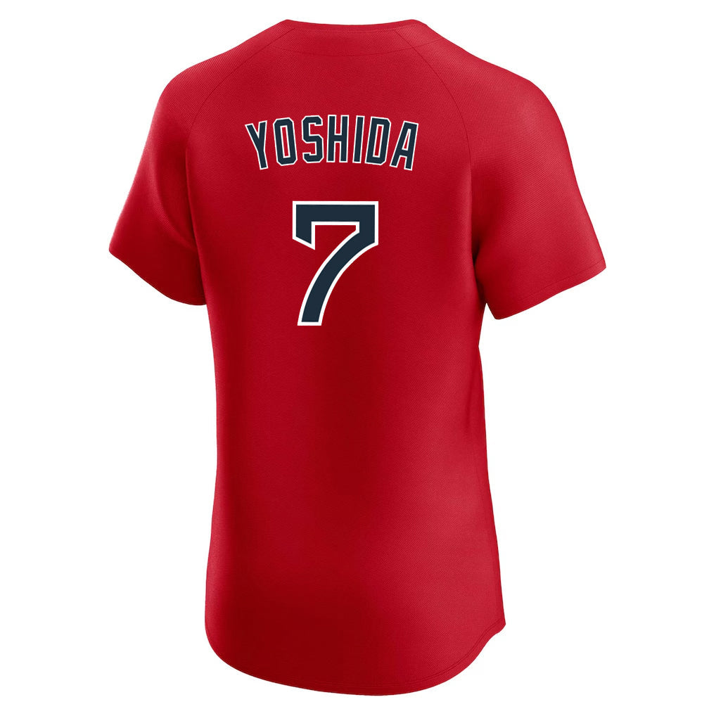 Boles B.Red Sox #7 Masataka Yoshida Player Red Limited Elite Home Game Stitched Jerseys