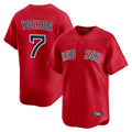 Boles B.Red Sox #7 Masataka Yoshida Player Red Limited Home Game Stitched Jersey