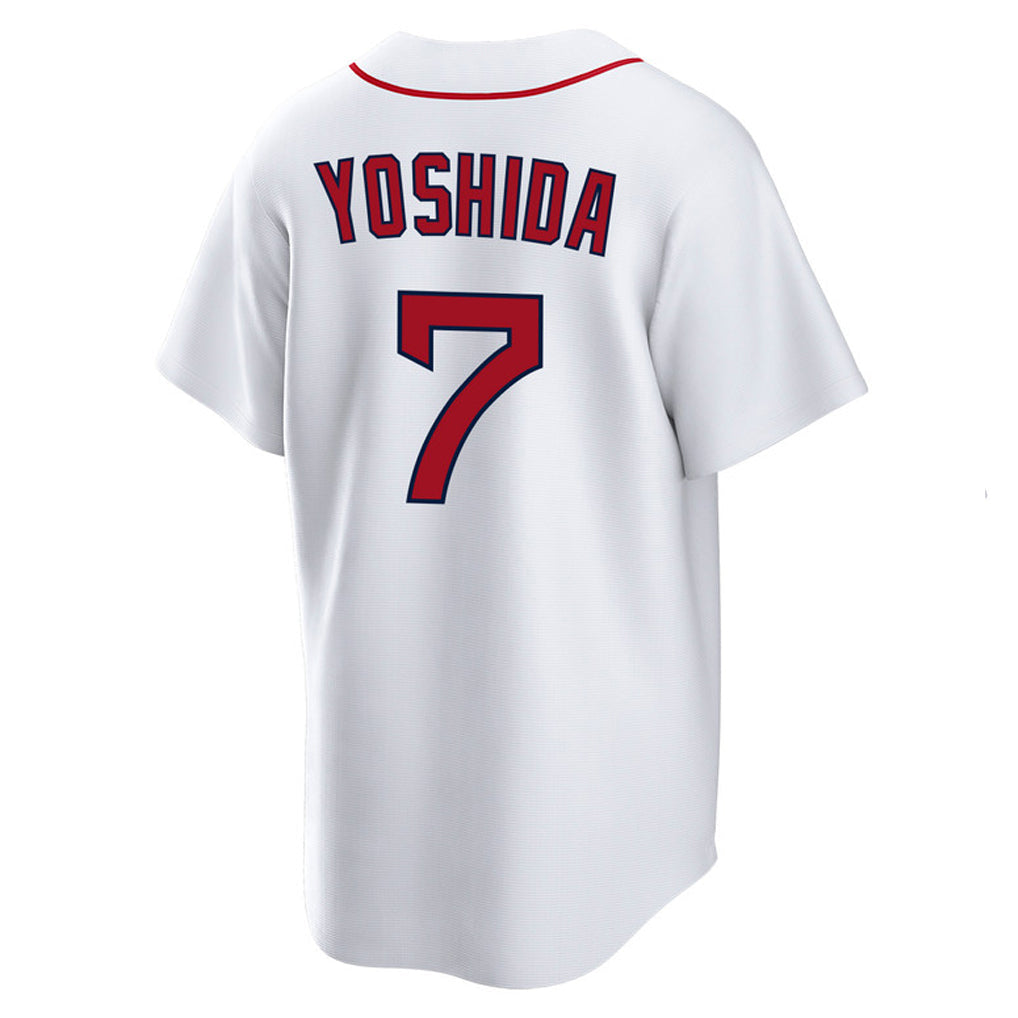 Boles B.Red Sox #7 Masataka Yoshida Player White Home Game Stitched Jerseys