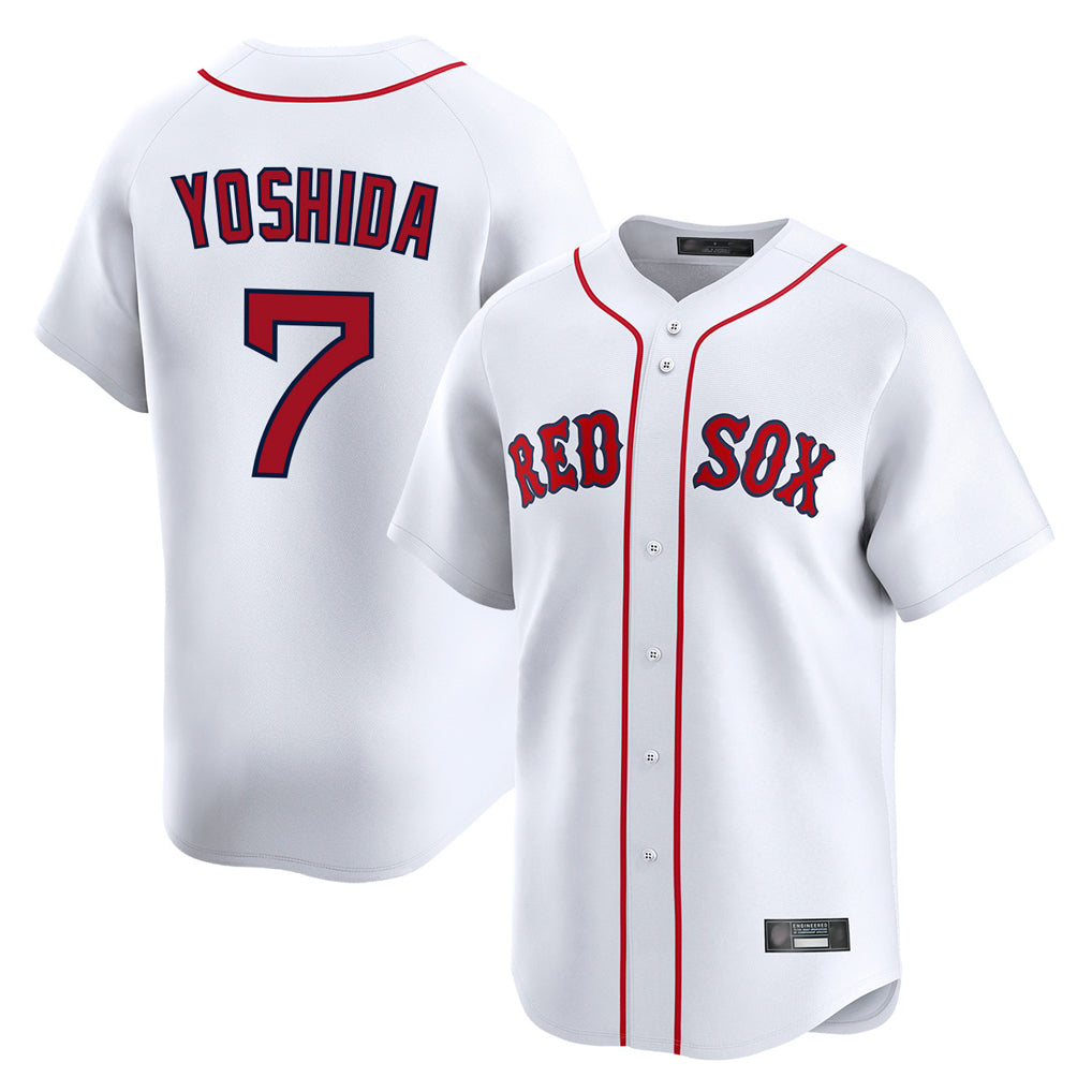 Boles B.Red Sox #7 Masataka Yoshida Player White Limited Home Game Stitched Jersey