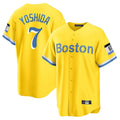 Boles B.Red Sox #7 Masataka Yoshida Player Yellow Home Game Stitched Jersey